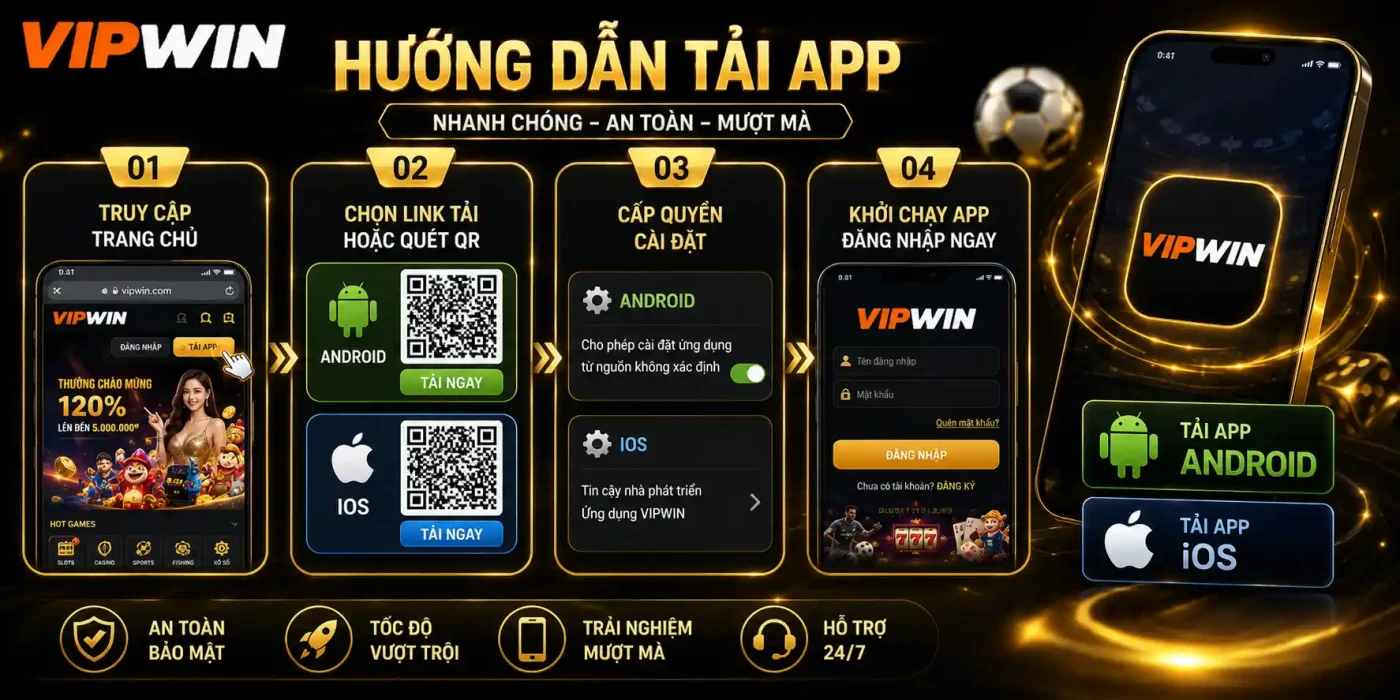 Trang chủ 23 Hướng dẫn tải ứng dụng VIPWIN